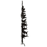 NNEVL Slim Artificial Half Christmas Tree with Stand Black 120 cm