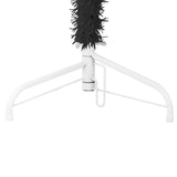 NNEVL Slim Artificial Half Christmas Tree with Stand Black 180 cm