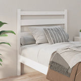 NNEVL Bed Headboard White 96x4x100 cm Solid Wood Pine