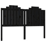 NNEVL Bed Headboard Black 156x4x110 cm Solid Wood Pine