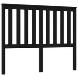 NNEVL Bed Headboard Black 141x6x101 cm Solid Wood Pine