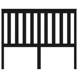 NNEVL Bed Headboard Black 141x6x101 cm Solid Wood Pine