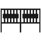 NNEVL Bed Headboard Black 155.5x4x100 cm Solid Wood Pine
