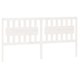 NNEVL Bed Headboard White 185.5x4x100 cm Solid Wood Pine