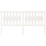NNEVL Bed Headboard White 185.5x4x100 cm Solid Wood Pine