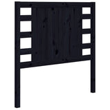 NNEVL Headboard Black 96x4x100 cm Solid Wood Pine