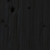 NNEVL Headboard Black 96x4x100 cm Solid Wood Pine