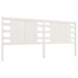 NNEVL Headboard White 141x4x100 cm Solid Wood Pine