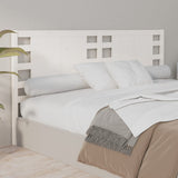 NNEVL Headboard White 141x4x100 cm Solid Wood Pine