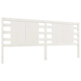 NNEVL Headboard White 186x4x100 cm Solid Wood Pine