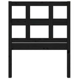 NNEVL Bed Headboard Black 95.5x4x100 cm Solid Wood Pine