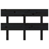 NNEVL Bed Headboard Black 138x3x81 cm Solid Wood Pine
