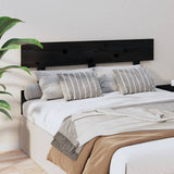 NNEVL Bed Headboard Black 138x3x81 cm Solid Wood Pine