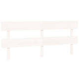 NNEVL Bed Headboard White 184x3x81 cm Solid Wood Pine