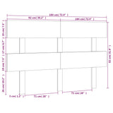 NNEVL Bed Headboard White 184x3x81 cm Solid Wood Pine