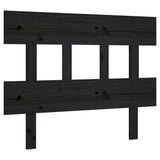 NNEVL Bed Headboard Black 93.5x3x81 cm Solid Wood Pine