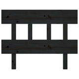 NNEVL Bed Headboard Black 93.5x3x81 cm Solid Wood Pine