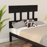 NNEVL Bed Headboard Black 93.5x3x81 cm Solid Wood Pine
