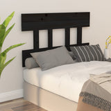 NNEVL Bed Headboard Black 93.5x3x81 cm Solid Wood Pine