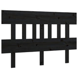 NNEVL Bed Headboard Black 138.5x3x81 cm Solid Wood Pine