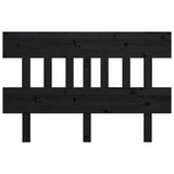 NNEVL Bed Headboard Black 138.5x3x81 cm Solid Wood Pine