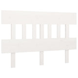 NNEVL Bed Headboard White 153.5x3x81 cm Solid Wood Pine