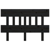 NNEVL Bed Headboard Black 183.5x3x81 cm Solid Wood Pine