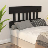 NNEVL Bed Headboard Black 183.5x3x81 cm Solid Wood Pine