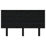 NNEVL Bed Headboard Black 139x6x82.5 cm Solid Wood Pine