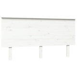NNEVL Bed Headboard White 154x6x82.5 cm Solid Wood Pine