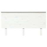 NNEVL Bed Headboard White 154x6x82.5 cm Solid Wood Pine