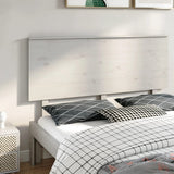 NNEVL Bed Headboard White 154x6x82.5 cm Solid Wood Pine