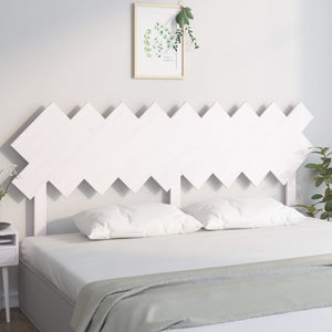 NNEVL Bed Headboard White 178x3x80.5 cm Solid Wood Pine