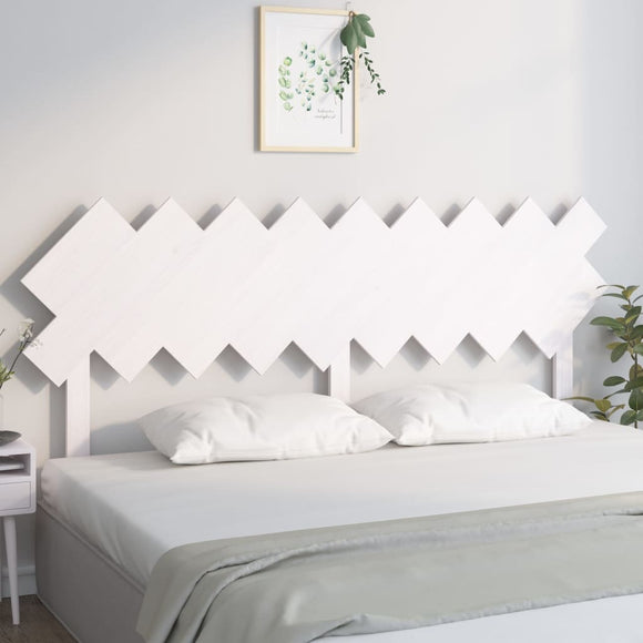 NNEVL Bed Headboard White 178x3x80.5 cm Solid Wood Pine