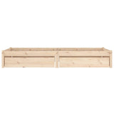 NNEVL Bed Frame with Drawers 90x190 cm 3FT Single