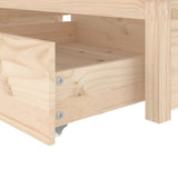 NNEVL Bed Frame with Drawers 90x190 cm 3FT Single