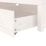 NNEVL Bed Frame with Drawers White 90x190 cm 3FT Single