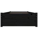 NNEVL Bed Frame with Drawers Black 90x190 cm 3FT Single