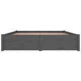 NNEVL Bed Frame with Drawers Grey 150x200 cm 5FT King Size
