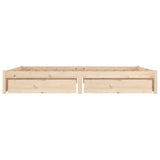 NNEVL Bed Frame with Drawers 180x200 cm 6FT Super King