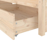 NNEVL Bed Frame with Drawers 180x200 cm 6FT Super King
