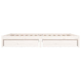 NNEVL Bed Frame with Drawers White 180x200 cm 6FT King Size