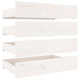 NNEVL Bed Frame with Drawers White 153x203 cm Queen Size