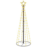 NNEVL Christmas Cone Tree Warm White 108 LEDs 70x180 cm
