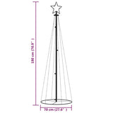 NNEVL Christmas Cone Tree Warm White 108 LEDs 70x180 cm