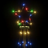 NNEVL Christmas Cone Tree Colourful 108 LEDs 70x180 cm