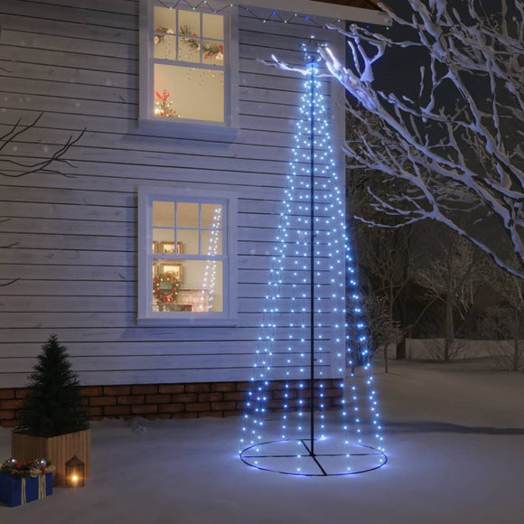 NNEVL Christmas Cone Tree Blue 310 LEDs 100x300 cm