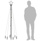 NNEVL Christmas Tree with Spike Colourful 108 LEDs 180 cm