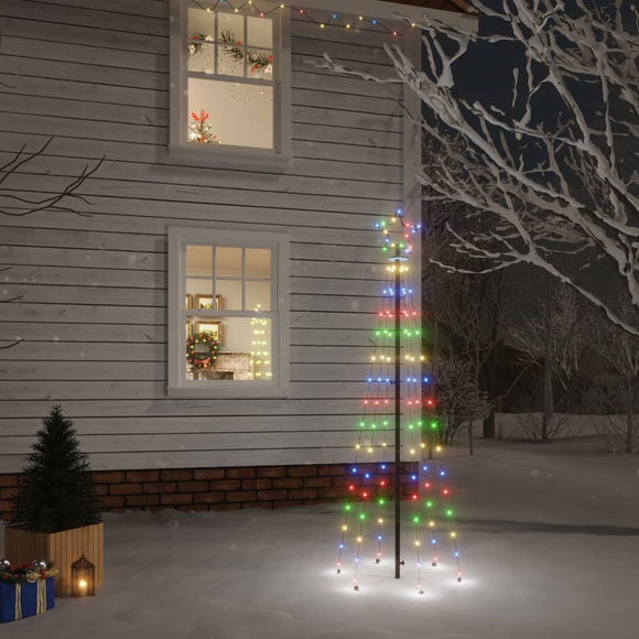 NNEVL Christmas Tree with Spike Colourful 108 LEDs 180 cm