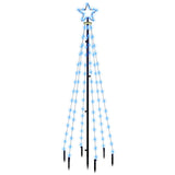 NNEVL Christmas Tree with Spike Blue 108 LEDs 180 cm